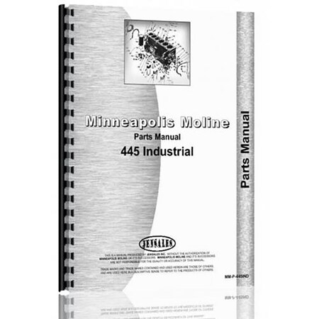 New Industrial/Construction Tractor Parts Manual For Minneapolis Moline 445